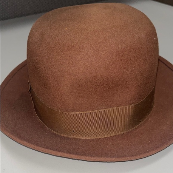 Banana Republic Chestnut 100% Wool Bolo hat with ribbon main image 5